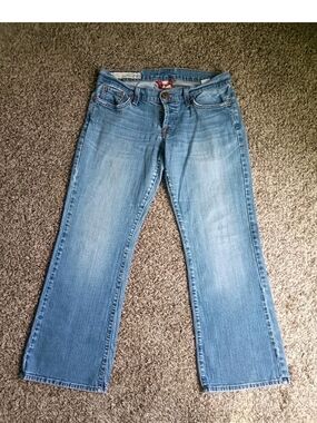 Lucky Brand Lil Merry Jean Bootcut Low Rise 10/30 Womens Blue Denim Made In Usa